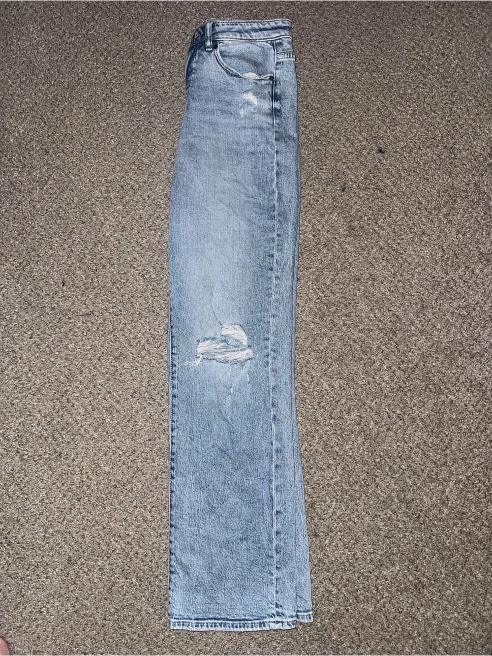 BKE buckle Light Wash High-Rise Straight Leg Jeans - Light Blue - Picture 12 of 14